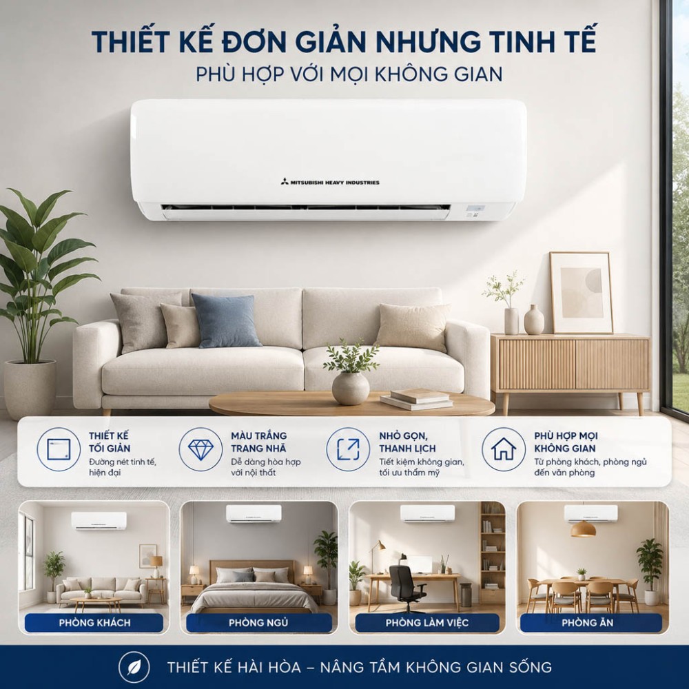 Máy lạnh Mitsubishi Heavy SRK-09CTR-S5 - Hàng chính hãng