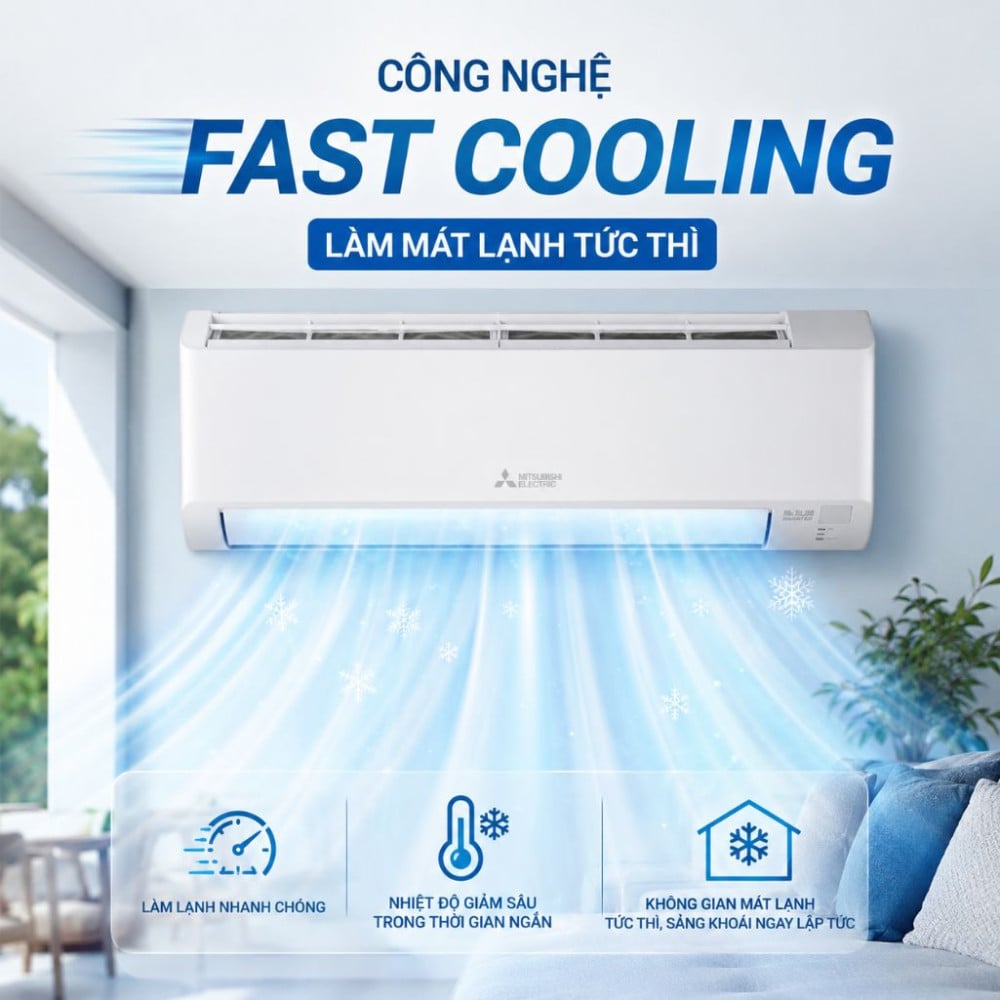 Máy lạnh Mitsubishi Inverter 1 HP MSY/MUY-JA25VF - Hàng chính hãng