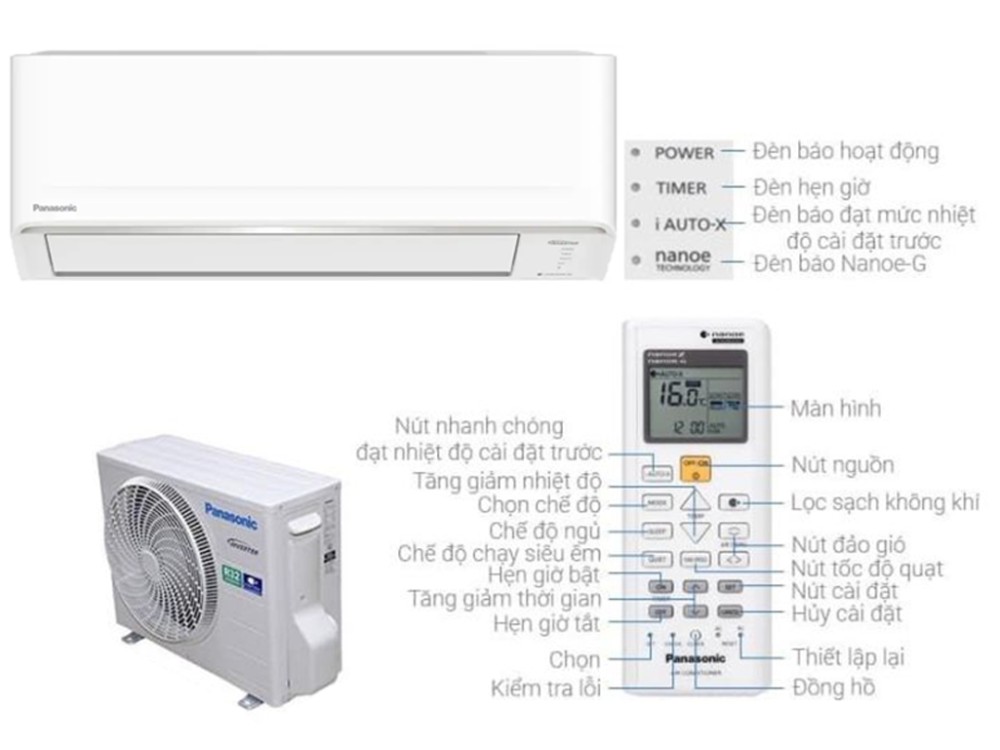 Máy lạnh Panasonic CU/CS-N18AKH-8 - Hàng chính hãng