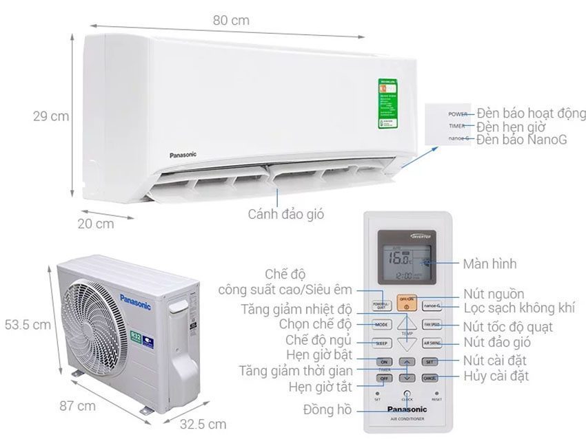 Chi tiết của Máy lạnh Panasonic CU/CS-N18VKH-8