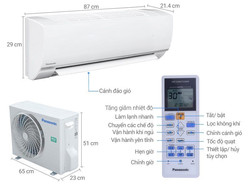 Diện tích của máy lạnh Panasonic CU/CS-N9SKH 
