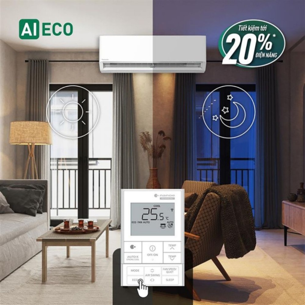 Máy lạnh Panasonic inverter 2 HP CU/CS-XU18BKH-8 - Hàng chính hãng