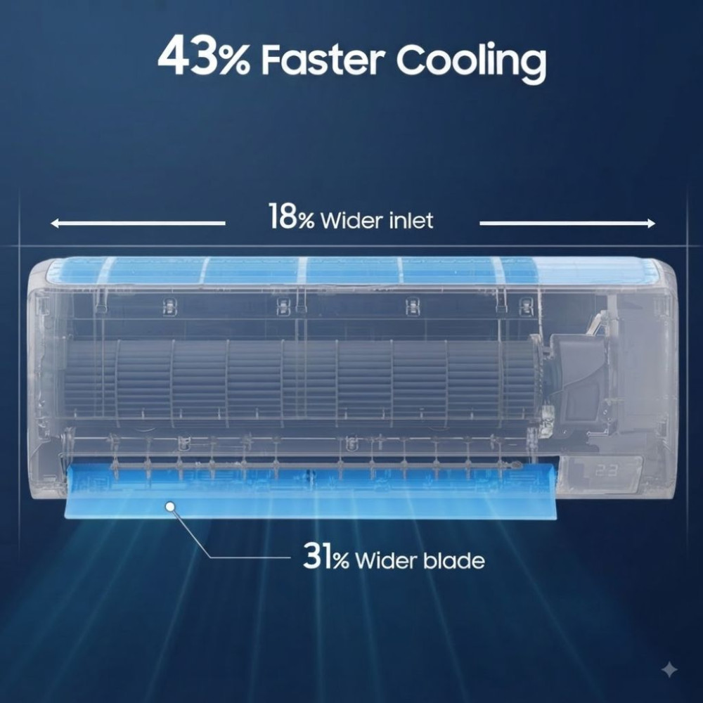 Máy lạnh Samsung AI windFree 9.000 BTU AR60H10D1MWNSV - Hàng chính hãng