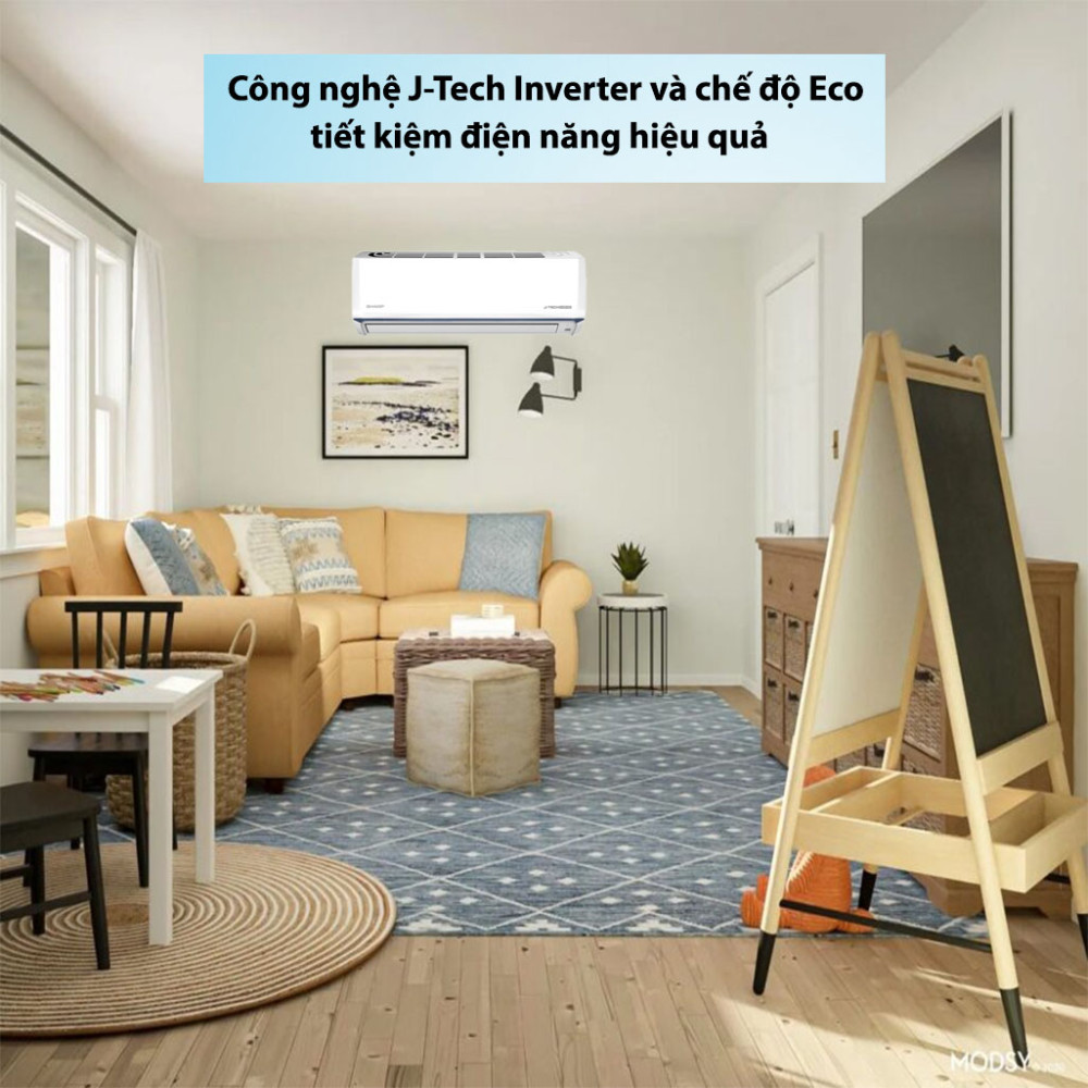 Máy lạnh Sharp Inverter 1.5HP AH-X13CEWA được ứng dụng công nghệ J-Tech Inverter hiện đại