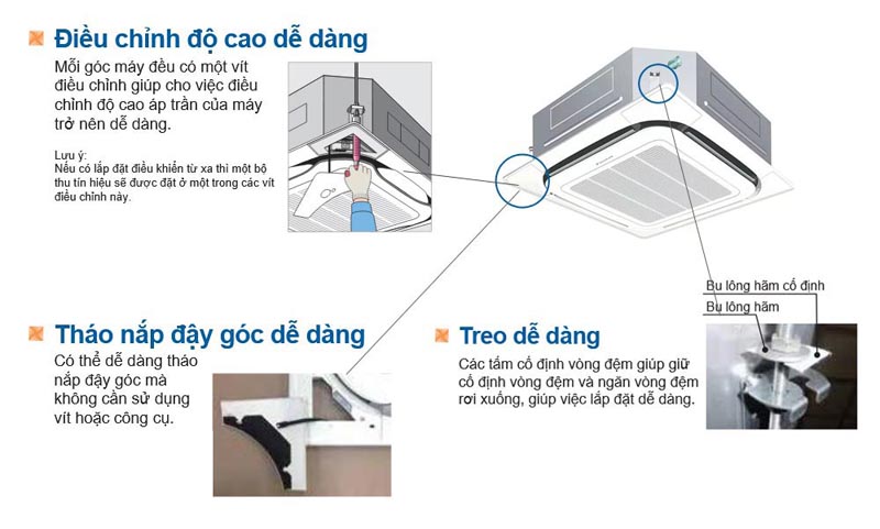 Dễ dàng lắp đặt và sử dụng