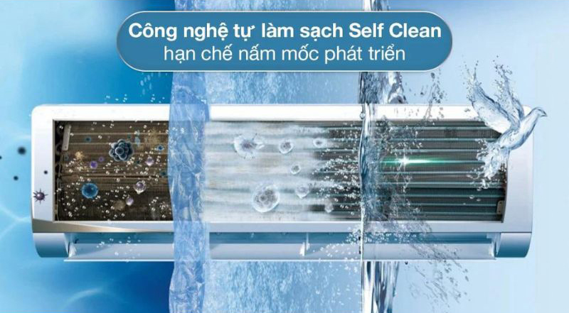 Chức năng tự làm sạch dàn lạnh Self Clean, hạn chế nấm mốc và vi khuẩn