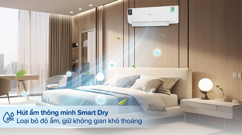 Hút ẩm thông minh với công nghệ Smart Dry