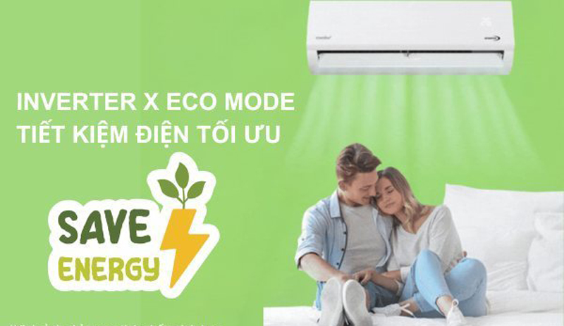 Công nghệ Inverter, vận hành êm ái, tiết kiệm điện năng