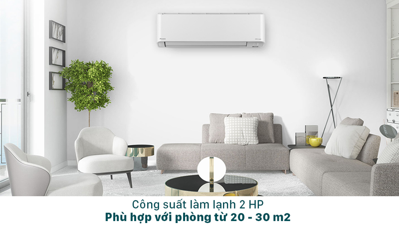 Công suất 2 HP Làm mát hiệu quả diện tích phòng 20- 30 m2