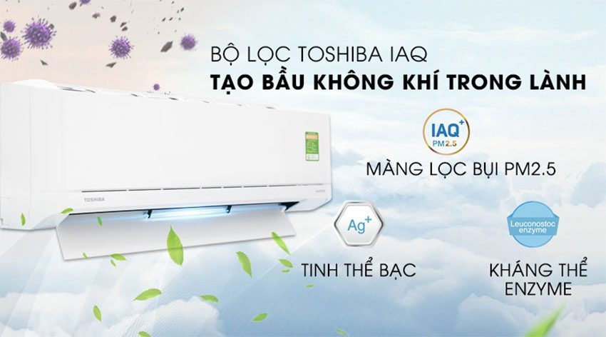 Khả năng tinh lọc không khí của máy lạnh inverter Toshiba RAS-H13XKCVG-V