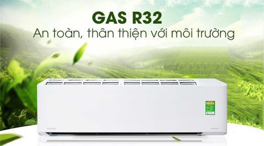 Máy lạnh inverter Toshiba RAS-H18PKCVG-V sử dụng gas R32