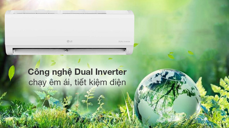 Công nghệ Dual Inverter cho khả năng hoạt động êm ái, tiết kiệm điện năng
