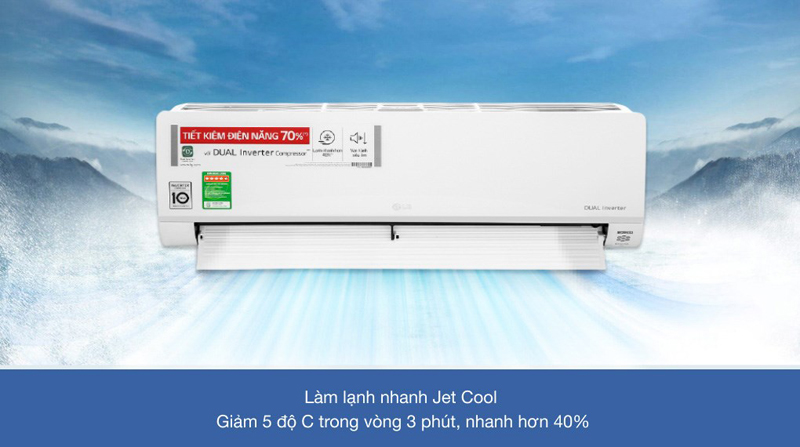 Chế độ làm lạnh nhanh Jet Cool giúp tăng tốc làm lạnh