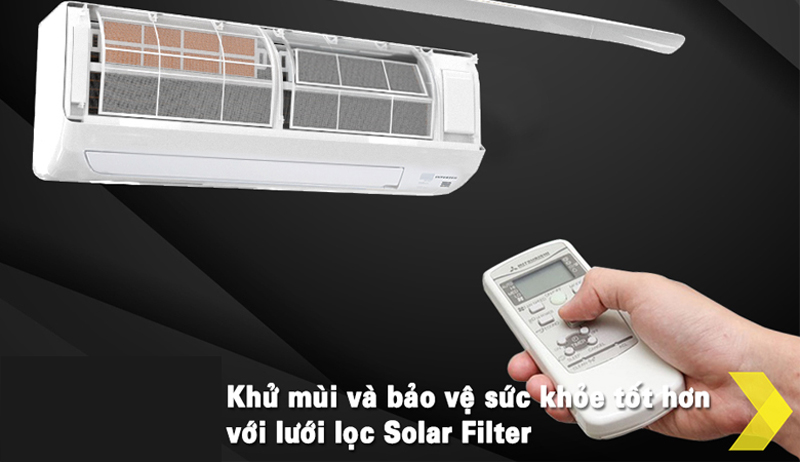 Loại bỏ mùi hôi với lưới lọc Solar Filter