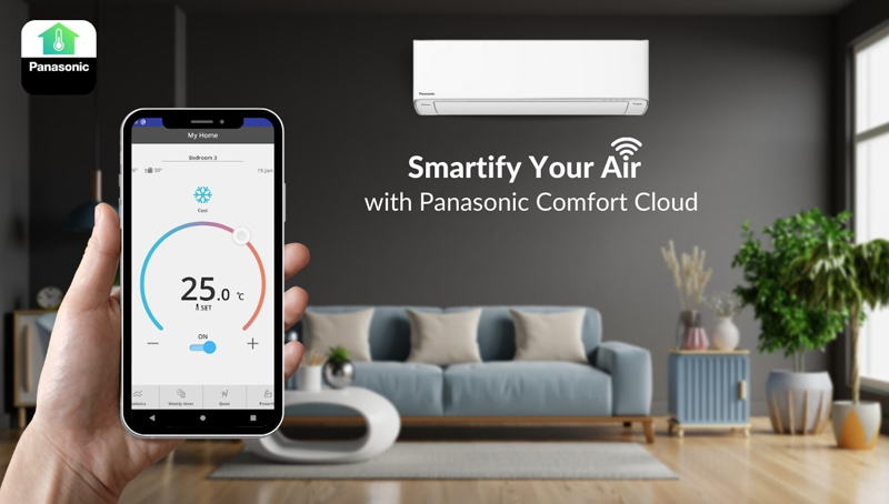 Kết nối wifi và điều khiển máy lạnh từ xa thông qua ứng dụng Panasonic Comfort Cloud