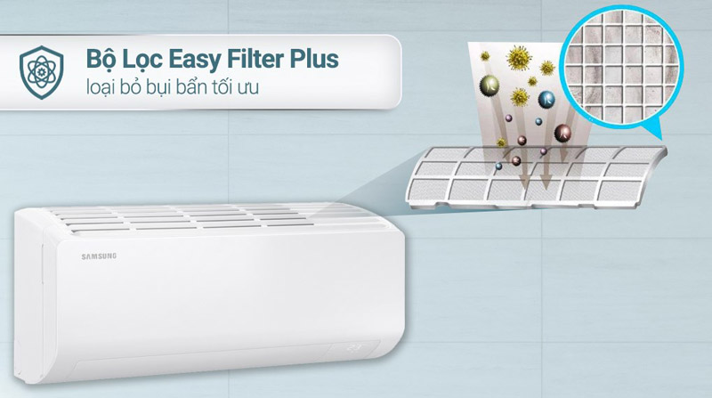 Bộ lọc Easy Filter Plus giúp loại bỏ vi khuẩn cho không khí sạch 