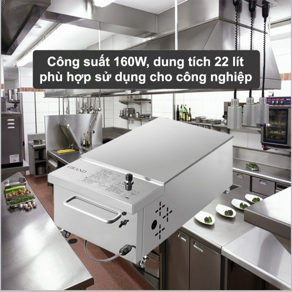 Máy lọc dầu công nghiệp Grand Woosung GWS-OR300N 22 Lít có công suất mạnh mẽ và dung tích lớn