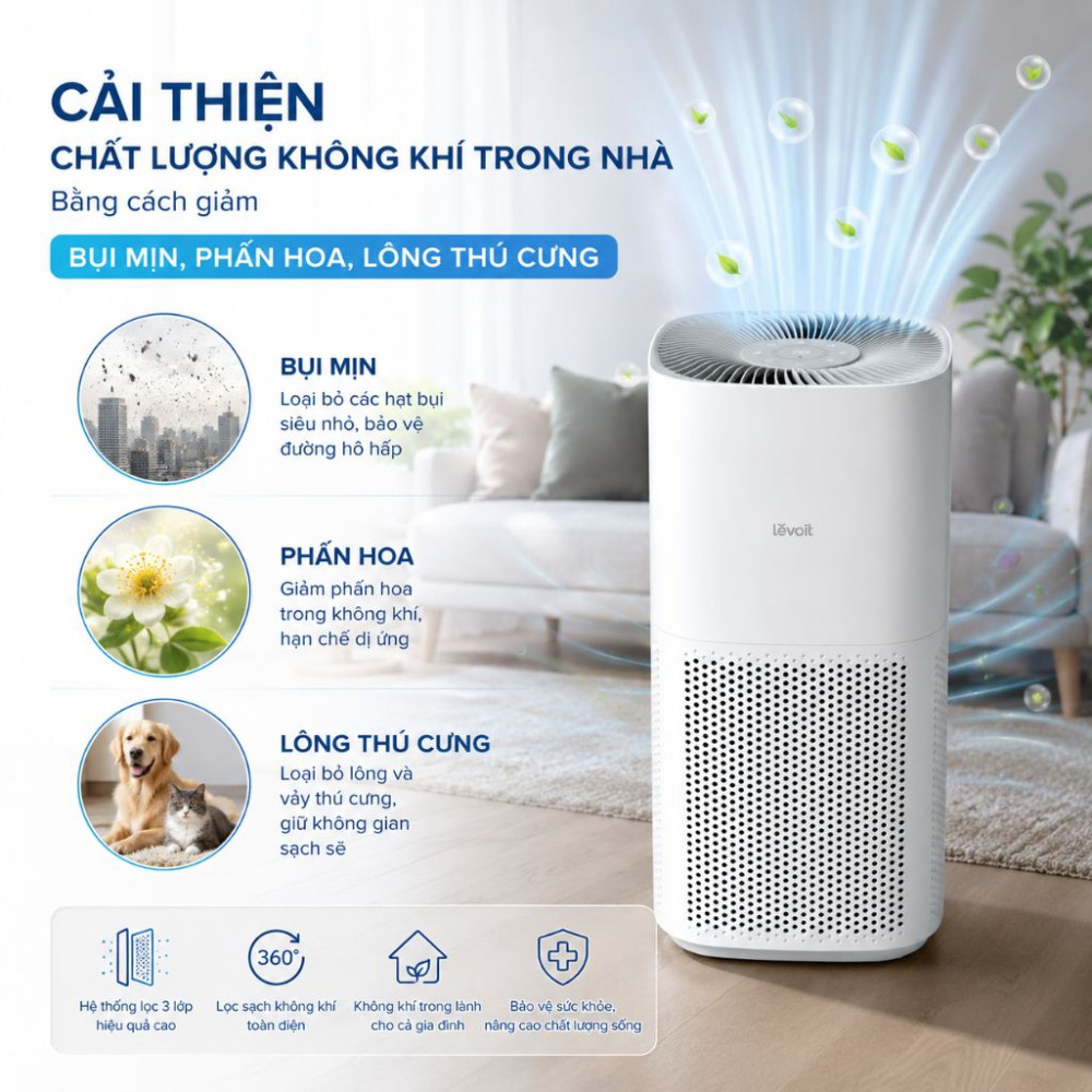 Máy lọc không khí Levoit Core 600S - Hàng chính hãng
