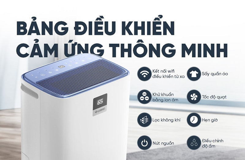 Bảng điều khiển cảm ứng dễ sử dụng