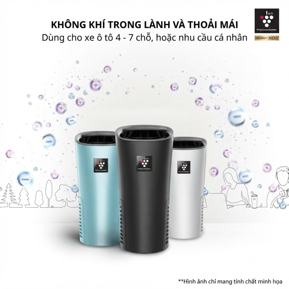  Máy lọc không khí khử mùi ô tô Sharp IG-NX2E-A/B/W - Hàng chính hãng