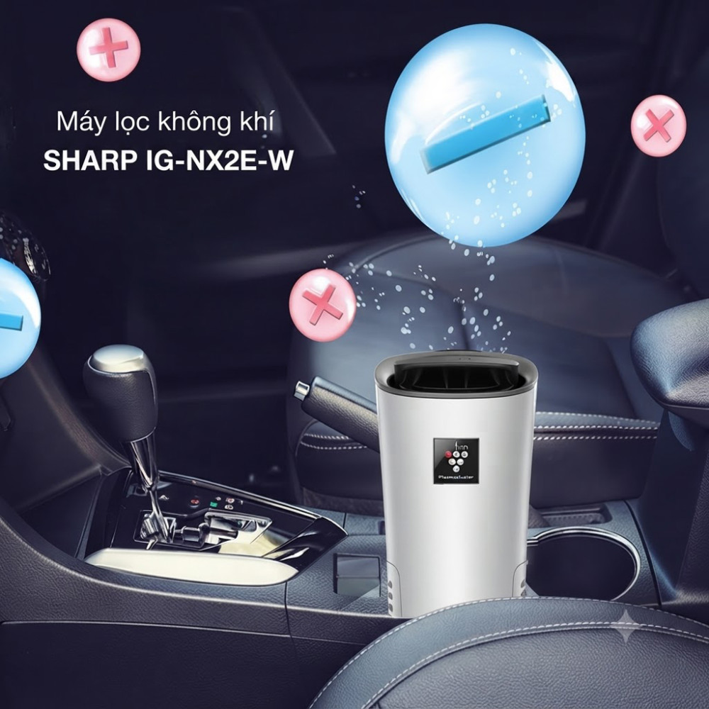  Máy lọc không khí khử mùi ô tô Sharp IG-NX2E-A/B/W - Hàng chính hãng