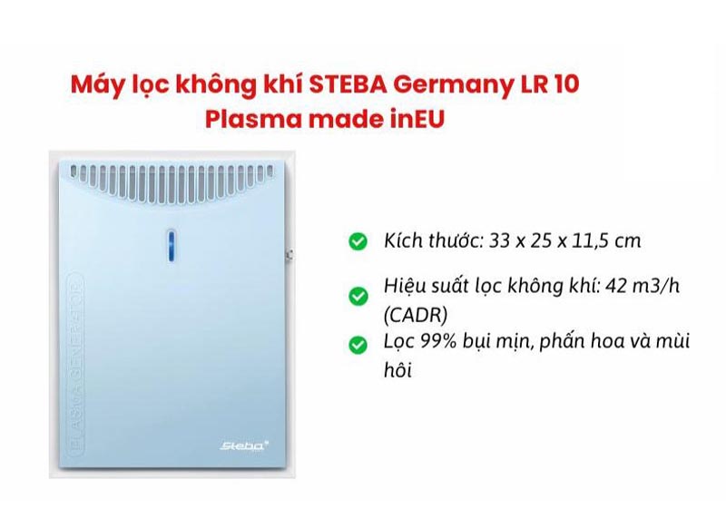 Máy lọc không khí Steba LR10 Plasma