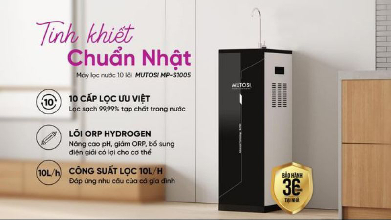 Tính năng ưu việt của máy lọc nước Mutosi MP-S1005