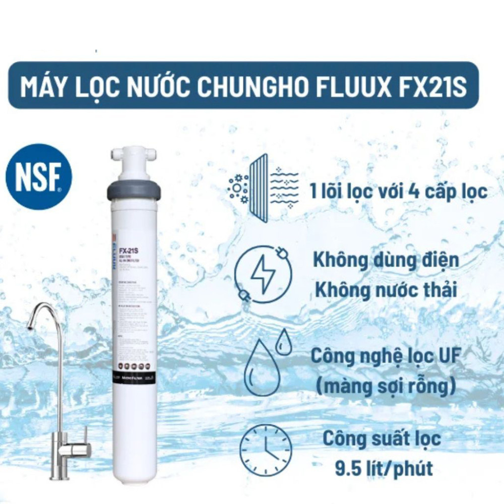 Máy lọc nước ChungHo  FLUUX FX21S Undersink - Hàng chính hãng