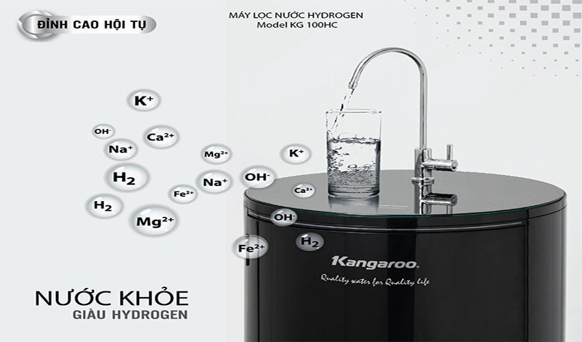 Hệ thống nước máy lọc nước Hydrogen Kangaroo KG100HC