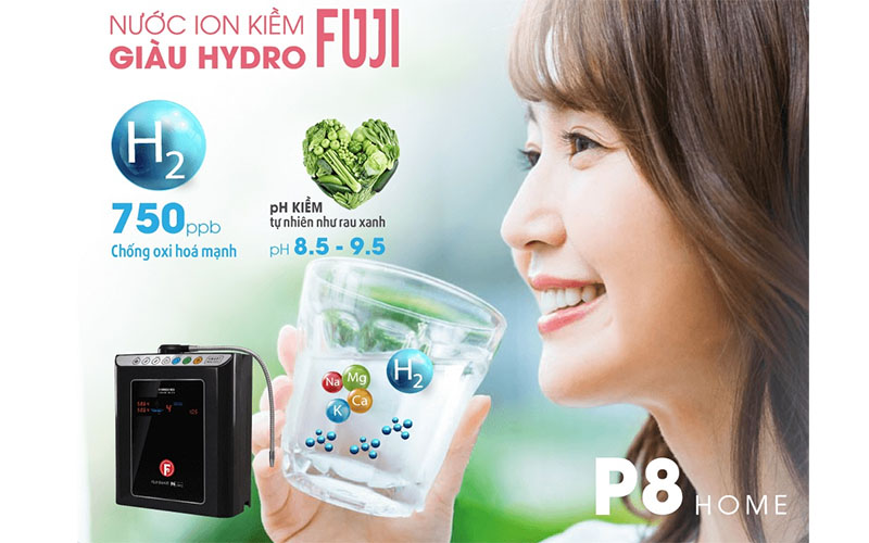 Máy lọc nước ion kiềm Fuji Smart P8 Home - Hàng chính hãng