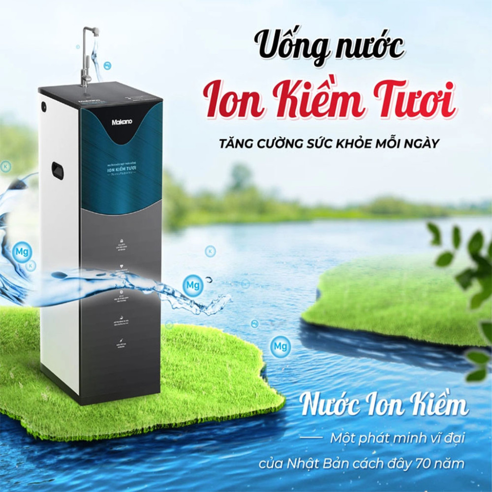 Máy lọc nước ion kiềm tươi Makano MN104 - Hàng chính hãng