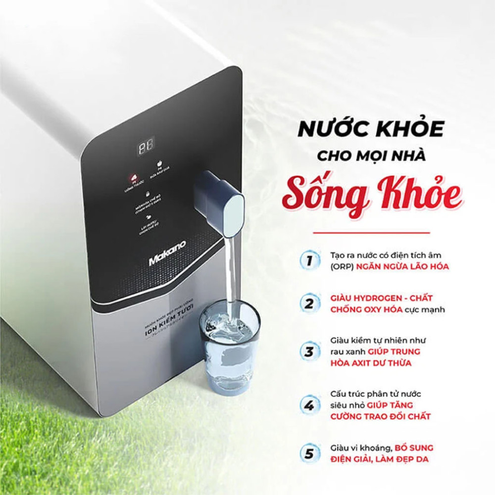 Máy lọc nước ion kiềm tươi để bàn Makano MN868 - Hàng chính hãng