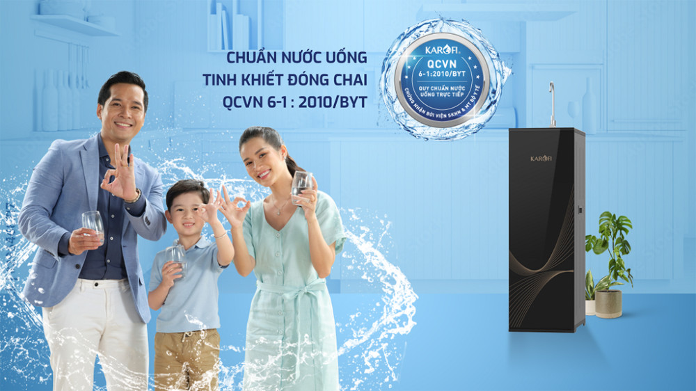 Nước sau lọc đạt chuẩn nước uống trực tiếp của BYT