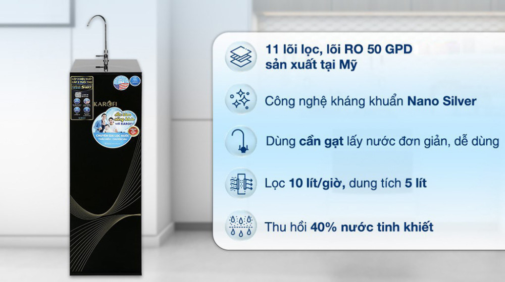 Tính năng nổi bật của Máy lọc nước Karofi KAQ-X18
