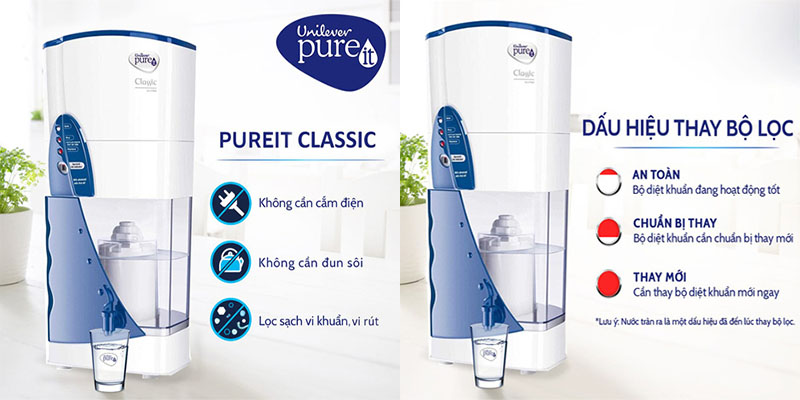 Máy lọc nước Pureit Classic - Hàng chính hãng
