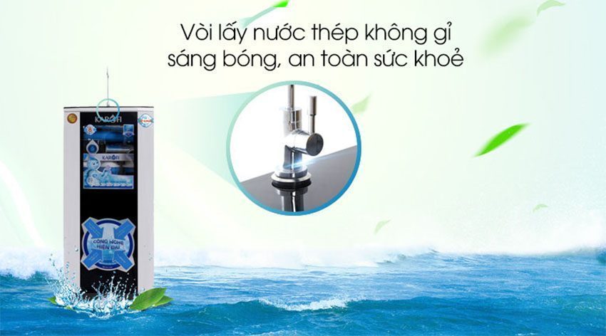 Vòi nước của máy lọc nước RO Karofi 8 cấp lọc KSI80