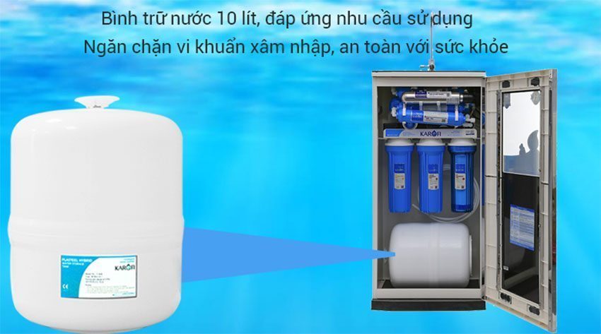 Bình chứa nước của máy lọc nước RO 9 cấp lọc Karofi KSI90