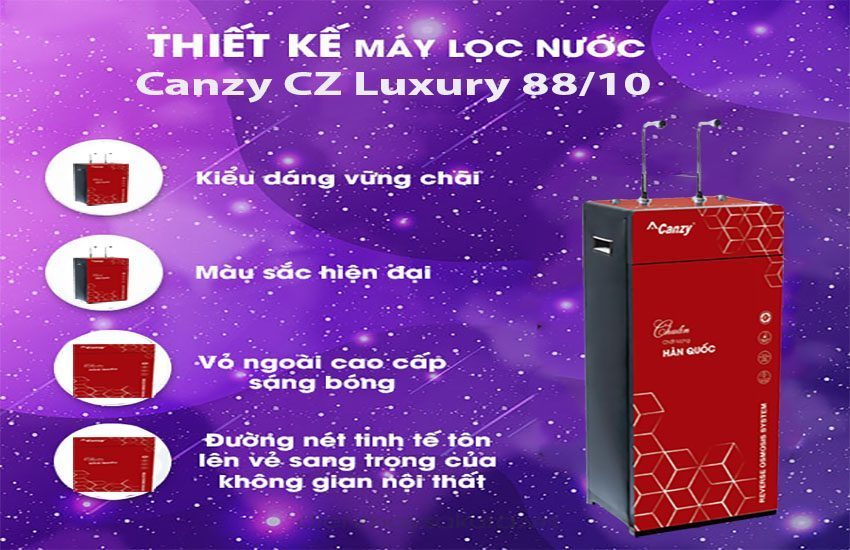 Thiết kế của Máy lọc nước RO Canzy CZ-Luxury-88/10
