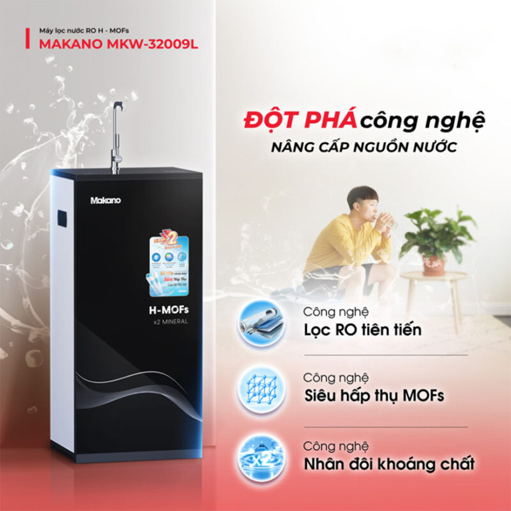 Máy lọc nước RO H-Mofs Makano MKW-32009L - Hàng chính hãng
