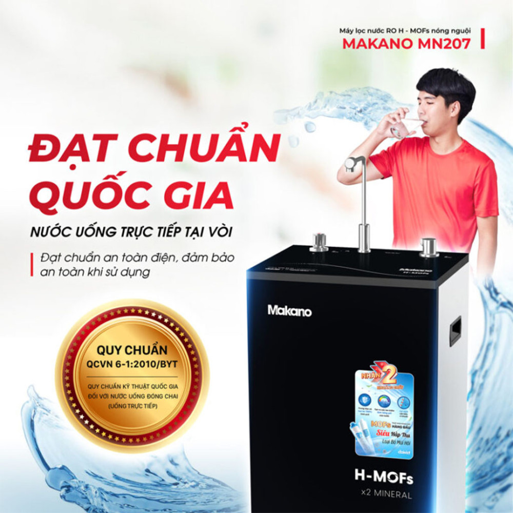 Máy lọc nước RO H-Mofs nóng nguội Makano MN207 - Hàng chính hãng