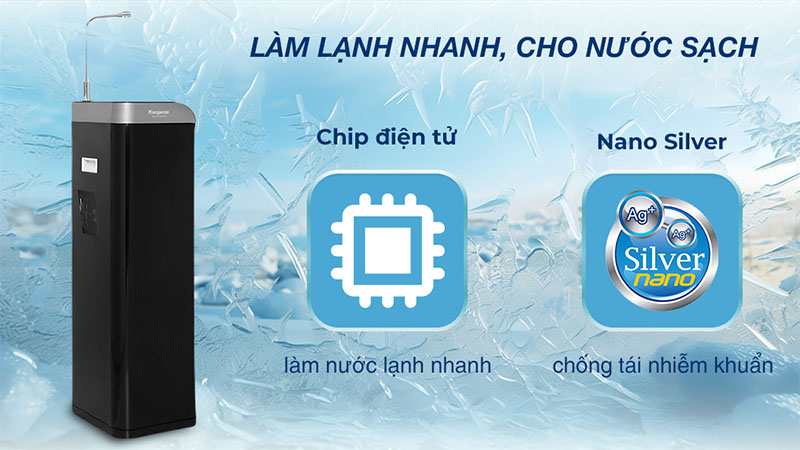 Công nghệ làm lạnh của Máy lọc nước RO Hydrogen nguội lạnh Kangaroo Waterfall KG100EW 7 lõi