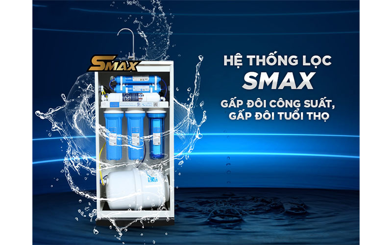 Hệ thống lọc Smax của Máy lọc nước RO Karofi ERO102