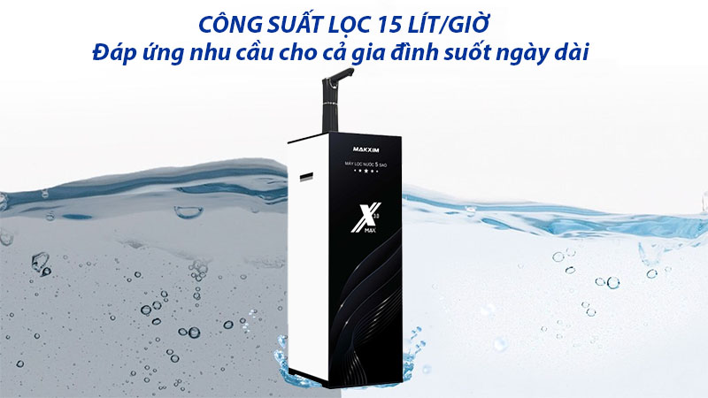 Công suất lọc của Máy lọc nước RO Maksim MAK-X3.0