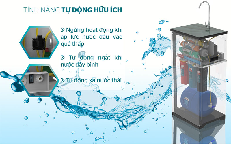 Tính năng an toàn của Máy lọc nước RO Sunhouse SHA88115K