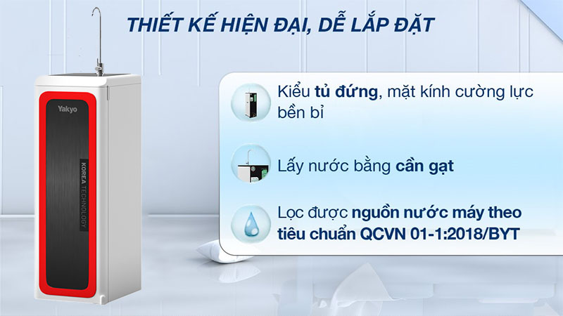 Thiết kế của Máy lọc nước RO Yakyo TP-808