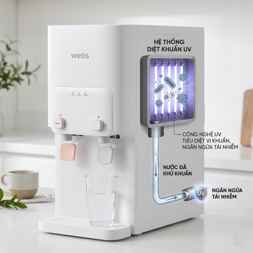 Máy lọc nước Wells Mineral - Hàng chính hãng