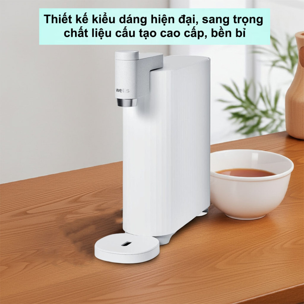 Máy lọc nước Wells New Mini được thiết kế sang trọng, chất liệu cao cấp