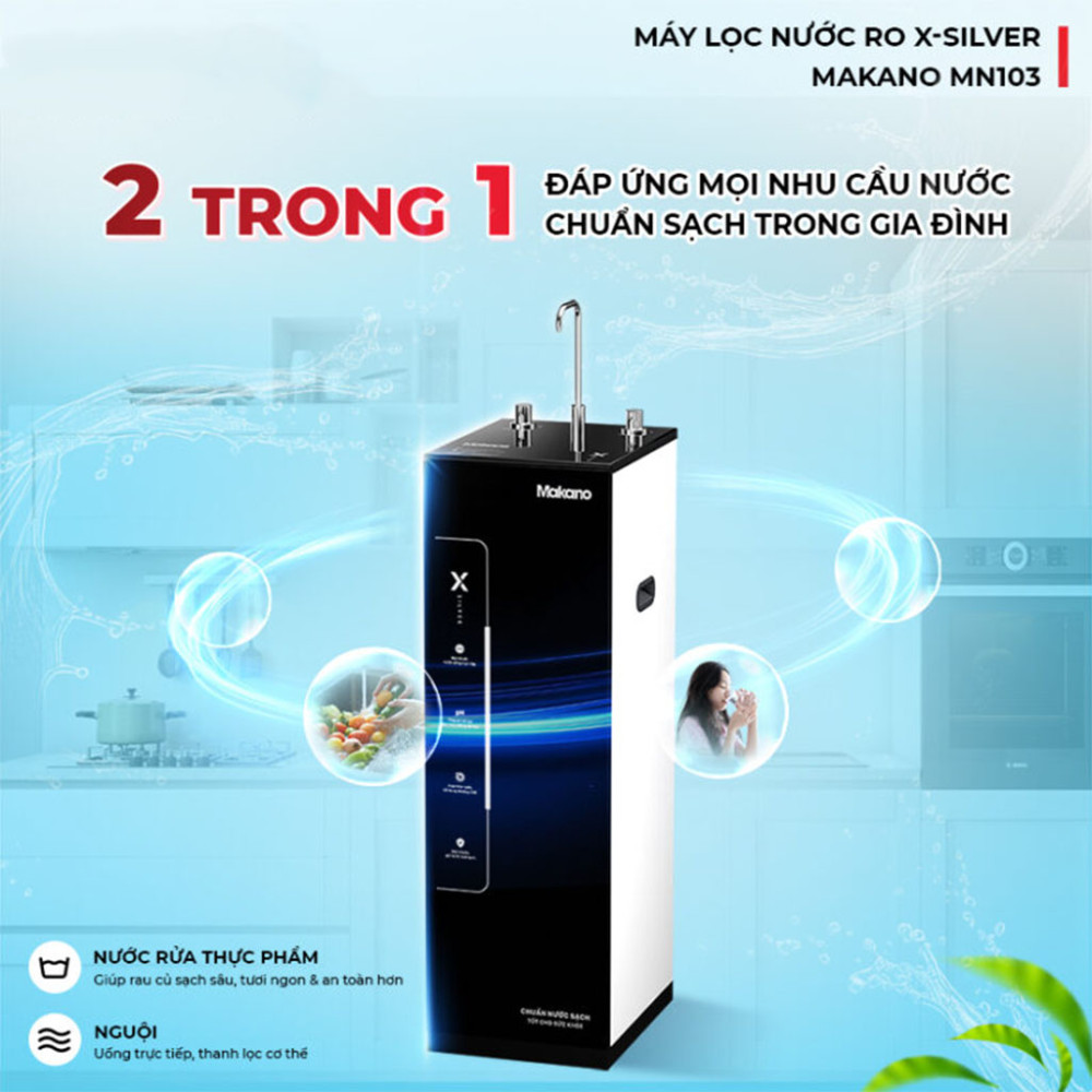 Máy lọc nước X-SILVER Makano MN103 - Hàng chính hãng