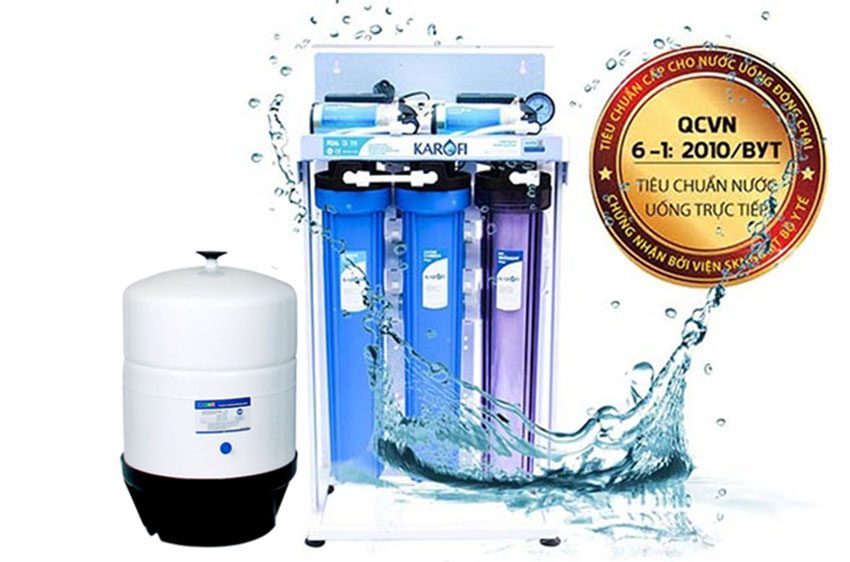 Máy lọc nước bán công nghiệp RO Karofi KT-KB80T đạt quy chuẩn nước tinh khiết