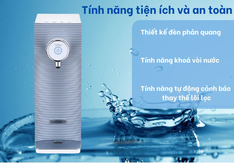 Máy được trang bị nhiều tính năng tiện ích và an toàn